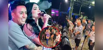 Christian Cueva se luce cantando ‘El cervecero’ en conciertos de Pamela Franco y ella dice: “Se quiere robar el show”