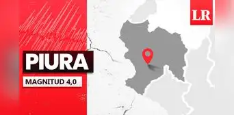 Temblor de magnitud 4,0 remeció Piura hoy, según IGP Temblor de magnitud 4,0 remeció Piura hoy, según IGP