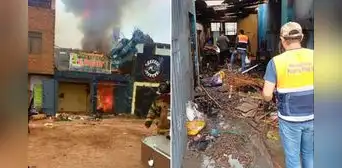 Puente Piedra: vivienda se incendia y explotan pirotécnicos que eran almacenados