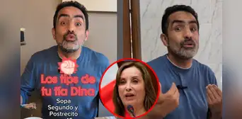 Fernando Llanos se burla de "menú de S/10" de Dina Boluarte y hace la prueba: "La cena es tu problema" Fernando Llanos se burla de "menú de S/10" de Dina Boluarte y hace la prueba: "La cena es tu problema"