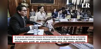 Congreso: Comisión de Energía y Minas posterga votación de dictamen para ampliar el Reinfo Congreso: Comisión de Energía y Minas posterga votación de dictamen para ampliar el Reinfo