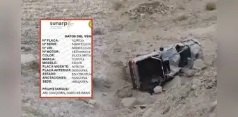 Tres mineros que participaban del paro nacional mueren tras volcadura de camioneta en Arequipa