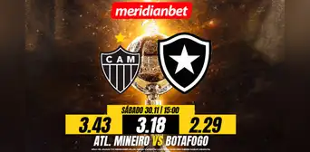Atlético Mineiro vs Botafogo: ¡Apuesta y gana MÁS con las cuotas de Meridianbet!