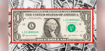 El billete de 1 dólar, con una 'escalera' en su número de serie, valorizado en más de US$15.000 El billete de 1 dólar, con una 'escalera' en su número de serie, valorizado en más de US$15.000