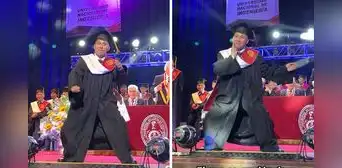 Joven se graduó de la UNI y se puso a bailar en plena graduación: “Felicidades, campeón” Joven se graduó de la UNI y se puso a bailar en plena graduación: “Felicidades, campeón”