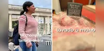 Peruana puso su chompa de alpaca en lavadora y sucede lo impensable: “Pasó de L a la XXXS”
