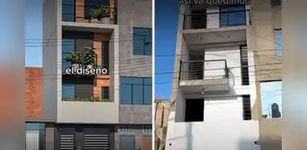 Arquitecto diseñó edificio funcional en diminuto espacio y asombra en redes: “Sobra creatividad”