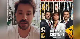 Felipe Colombo da conmovedor agradecimiento a fans peruanos por los shows 'sold out' de Erreway en Lima: "Es una locura" Felipe Colombo da conmovedor agradecimiento a fans peruanos por los shows 'sold out' de Erreway en Lima: "Es una locura"