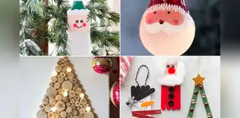 ¿Cómo hacer adornos navideños en casa? 10 ideas súper fáciles ¿Cómo hacer adornos navideños en casa? 10 ideas súper fáciles
