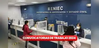 ¡Trabaja en Reniec! Entidad busca registradores con sueldo de S/1.800: pueden postular técnicos, egresados y más ¡Trabaja en Reniec! Entidad busca registradores con sueldo de S/1.800: pueden postular técnicos, egresados y más