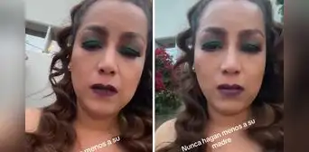 Mujer llora al no poder entregar a su hijo en el altar por prohibición de su nuera: "No me quiere"