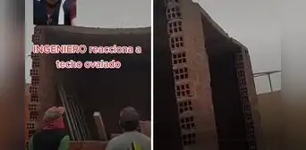 Ingeniero se sorprende al ver techo en forma de ‘U’ construido por obreros: "Lo barato sale caro" Ingeniero se sorprende al ver techo en forma de ‘U’ construido por obreros: "Lo barato sale caro"