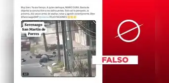 Video no muestra operativo del Serenazgo contra delincuentes en San Martín de Porres