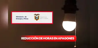 ¡Buena noticia! El Ministerio de Energía y Minas de Ecuador reduce horas de cortes de luz del 9 al 15 de diciembre ¡Buena noticia! El Ministerio de Energía y Minas de Ecuador reduce horas de cortes de luz del 9 al 15 de diciembre
