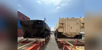 Confirmado: llegaron al Callao blindados surcoreanos K808 para el Ejército del Perú