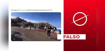 Video no muestra tsunami ocurrido después del terremoto de 7,0 grados en California Video no muestra tsunami ocurrido después del terremoto de 7,0 grados en California