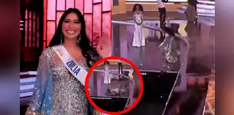 Miss Zulia, Maria Peinado, sufre bochornosa caída en desfile final del Miss Venezuela 2024 Miss Zulia, Maria Peinado, sufre bochornosa caída en desfile final del Miss Venezuela 2024