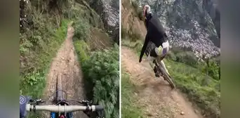 Ciclista muestra el impresionante circuito de downhill en Junín: “Me caí 30 veces con solo ver” Ciclista muestra el impresionante circuito de downhill en Junín: “Me caí 30 veces con solo ver”