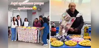 Universitarios sorprenden a docente con fiesta en finales: “Aprobamos porque aprobamos”