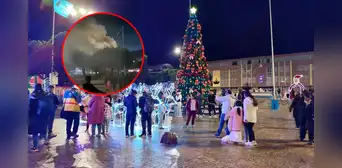 Encendido de árbol en Juliaca termina en amago de incendio durante celebración navideña en plaza de Armas Encendido de árbol en Juliaca termina en amago de incendio durante celebración navideña en plaza de Armas