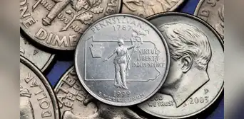 La moneda de 25 centavos de Pensilvania que vale US$8.750 por un error de fábrica en EE. UU.: cómo identificarla La moneda de 25 centavos de Pensilvania que vale US$8.750 por un error de fábrica en EE. UU.: cómo identificarla