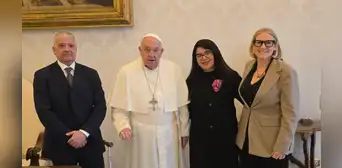 Papa Francisco se reunió con periodistas Pedro Salinas y Paola Ugaz que investigaron casos de abuso en el Sodalicio