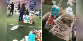 Peruano sorprende con súper canasta navideña que recibió de su empresa: “Alcanza para poner una tienda”