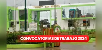 ¿Tienes solo primaria o secundaria? Municipalidad de San Miguel lanza convocatoria de trabajo con sueldos de hasta S/ 2.500 ¿Tienes solo primaria o secundaria? Municipalidad de San Miguel lanza convocatoria de trabajo con sueldos de hasta S/ 2.500