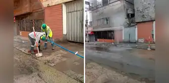 Se inunda calle en San Juan de Miraflores por tuberías provisionales de Sedapal: vecinos sin agua hace dos días se ven afectados Se inunda calle en San Juan de Miraflores por tuberías provisionales de Sedapal: vecinos sin agua hace dos días se ven afectados