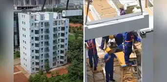 Así fue como China construyó un edificio de 10 pisos en 28 horas: resistente a terremotos y se desmonta con facilidad