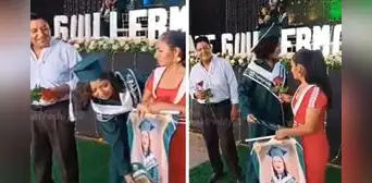 Estudiante se molesta con sus padres y realiza berrinche en plena graduación: clip genera polémica Estudiante se molesta con sus padres y realiza berrinche en plena graduación: clip genera polémica