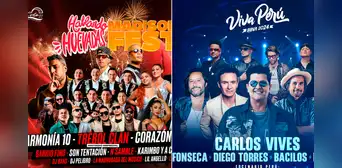 Conciertos en Lima del 13 al 15 de diciembre con Carlos Vives, Trébol Clan, Fonseca, Cuarteto de Nos y Marco Antonio Guerrero Conciertos en Lima del 13 al 15 de diciembre con Carlos Vives, Trébol Clan, Fonseca, Cuarteto de Nos y Marco Antonio Guerrero