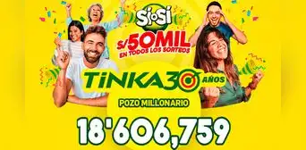 Resultados de la Tinka del sorteo del 15 de diciembre: revisa los números ganadores y el Pozo Millonario