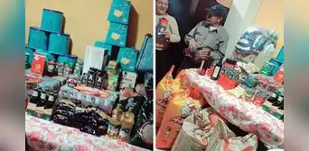 Megacanasta navideña de Caja Huancayo deja atónitos a usuarios en Tiktok: "2 sacos de arroz, 2 de azúcar y hasta una caja de panetón"