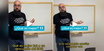 ¿Es mejor que te ofrezcan un 3x2 o que te dejen la segunda unidad al 50%? Matemático analiza y revela el truco de los supermercados