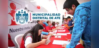 ¿Tienes secundaria completa? Municipalidad de Ate anuncia nueva convocatoria de trabajo con sueldos de hasta S/3.500 ¿Tienes secundaria completa? Municipalidad de Ate anuncia nueva convocatoria de trabajo con sueldos de hasta S/3.500