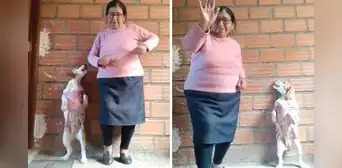 Perrita y su dueña adulta mayor enternecen al bailar trend viral de TikTok: “10 de 10” Perrita y su dueña adulta mayor enternecen al bailar trend viral de TikTok: “10 de 10”