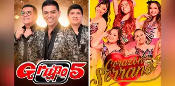 Conciertos y fiestas de Año Nuevo 2025: Grupo 5, Corazón Serrano y Son Tentación para despedir el 2024 a lo grande