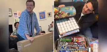 Phillip Chu Joy sorprende a sus trabajadores con canastón navideño de lujo: "Una TV para cada uno" Phillip Chu Joy sorprende a sus trabajadores con canastón navideño de lujo: "Una TV para cada uno"