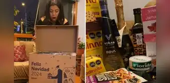 Peruana muestra su canasta navideña del BBVA y usuarios bromean: “En mi trabajo ni saludan” Peruana muestra su canasta navideña del BBVA y usuarios bromean: “En mi trabajo ni saludan”