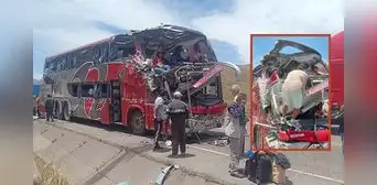 Bus interprovincial choca contra cerro en la carretera Arequipa - Puno: un muerto y varios pasajeros heridos Bus interprovincial choca contra cerro en la carretera Arequipa - Puno: un muerto y varios pasajeros heridos