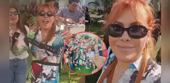 Magaly Medina realizó lujosa fiesta de fin de año junto con sus 'urracos' y canta: "Me tienen envidia" Magaly Medina realizó lujosa fiesta de fin de año junto con sus 'urracos' y canta: "Me tienen envidia"
