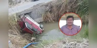Accidente en Arequipa: exsubprefecto y niña mueren en auto que cayó a acequia tras despistarse Accidente en Arequipa: exsubprefecto y niña mueren en auto que cayó a acequia tras despistarse