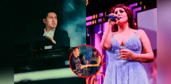 El curioso baile de Edwin Guerrero y su hermana Yrma en pleno concierto de Corazón Serrano que es viral en redes sociales