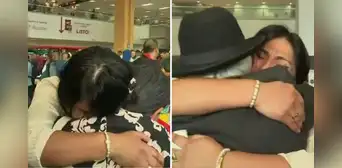 Adultos mayores van al aeropuerto sin saber que se reencontrarían con su hija tras 6 años por Navidad: el emotivo reencuentro