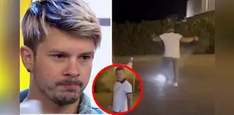 Mario Hart vive un susto en Navidad: casi se quema al encender un cohetón y Korina Rivadeneira lo graba todo