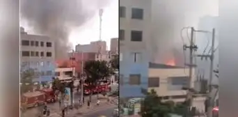 San Martín de Porres: incendio de gran magnitud afecta vivienda ubicada a una cuadra de estación del Metropolitano