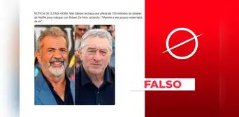 Mel Gibson no rechazó oferta de $/100 millones de Netflix para trabajar con Robert De Niro Mel Gibson no rechazó oferta de $/100 millones de Netflix para trabajar con Robert De Niro