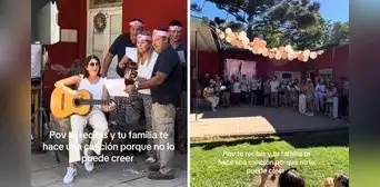 Familia celebró la graduación de joven con insólita canción que emocionó en redes: "Ahora a trabajar"