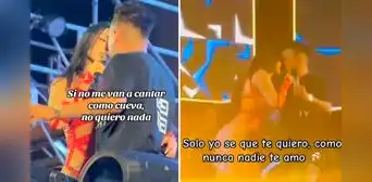 Pamela Franco tiene romántico momento con Christian Cueva en concierto: "Te quiero como nunca nadie te amó"